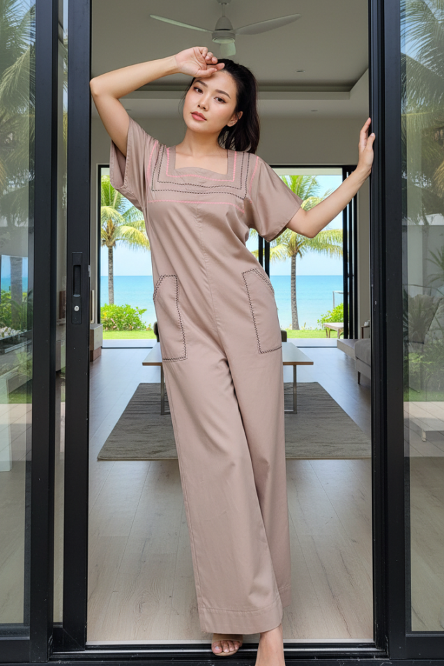 Combi pantalon dos plongeant oversize 119€