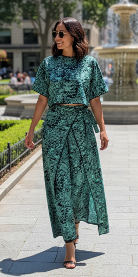 Ensemble blouse 49€ et pantalon porte feuille TU 89€