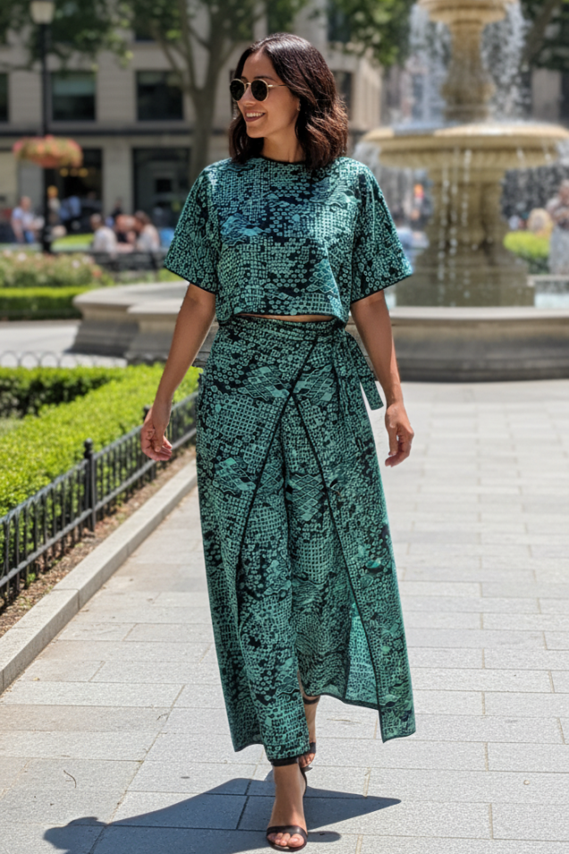 Ensemble blouse 49€ et pantalon porte feuille TU 89€