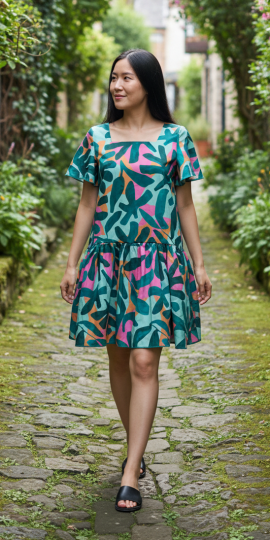 Robe babydoll col carré 89 €