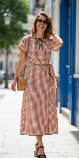 Blouse manche japonnais 59€ et jupe porte feuille longue 79€