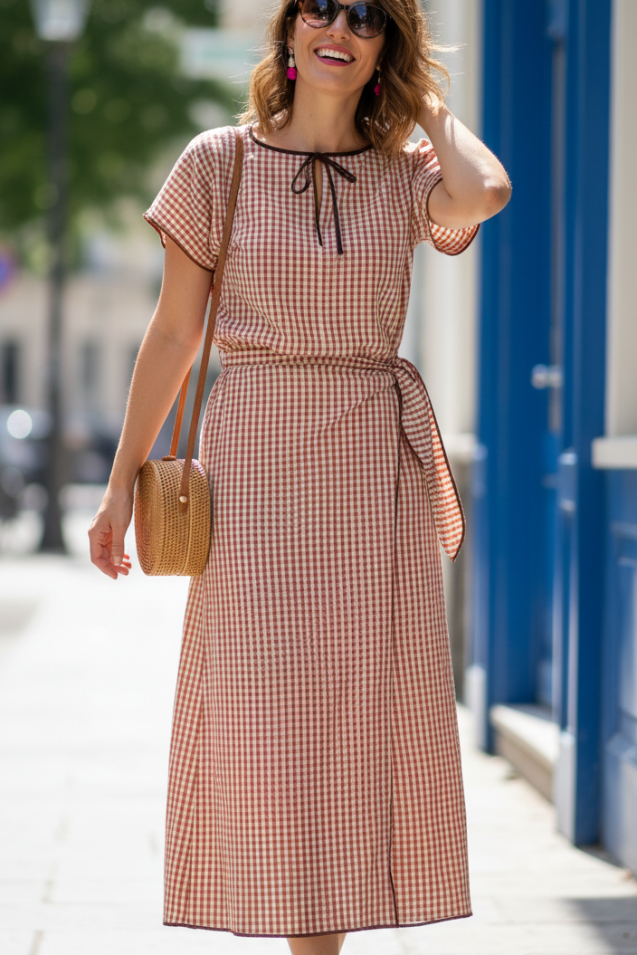 Blouse manche japonnais 59€ et jupe porte feuille longue 79€