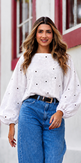 Blouse manche bouffantes - 59€